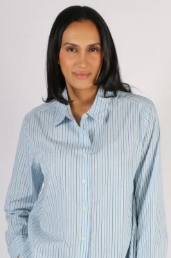Masai Ilak Stripe Shirt In Blue