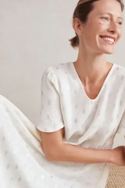 Masai Nen Dress In Cream