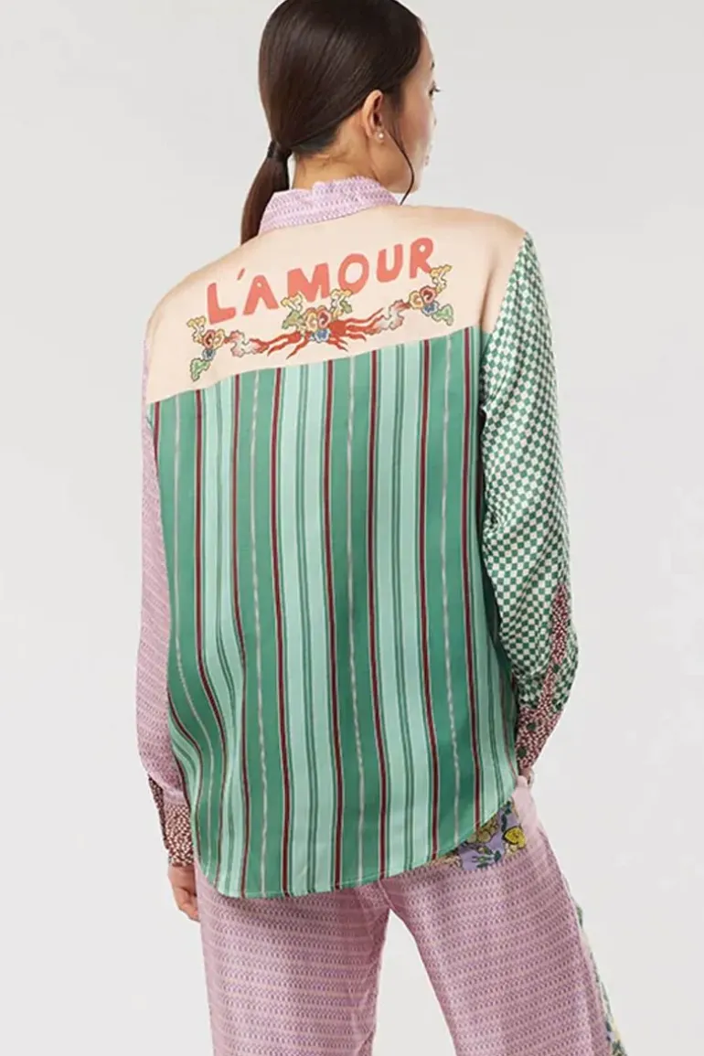 Me369 Isabel Shirt In L'Amour Print