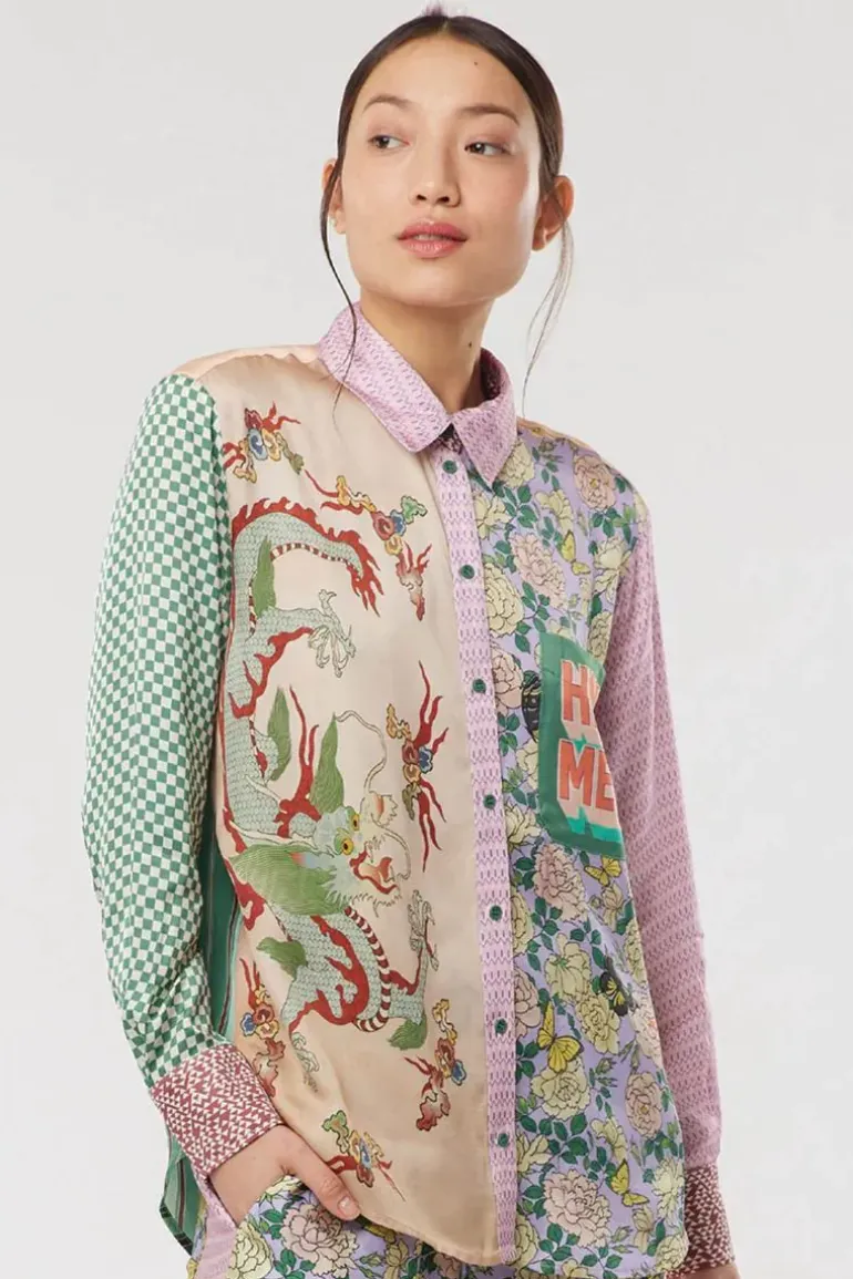 Me369 Isabel Shirt In L'Amour Print