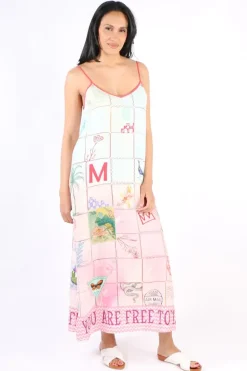Me369 Olivia Linen Dress In Print