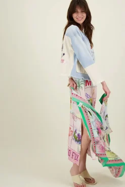 Me369 Olivia Linen Dress In Print