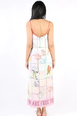 Me369 Olivia Linen Dress In Print