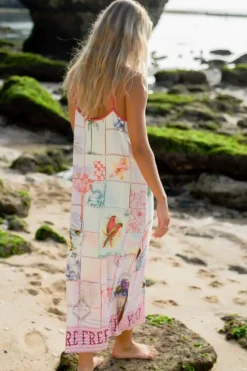 Me369 Olivia Linen Dress In Print
