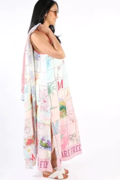 Me369 Olivia Linen Dress In Print