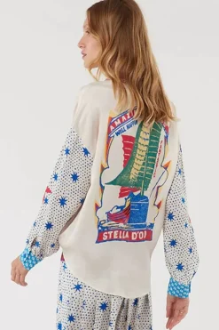 Me369 Sofia Shirt In Chocolate Print