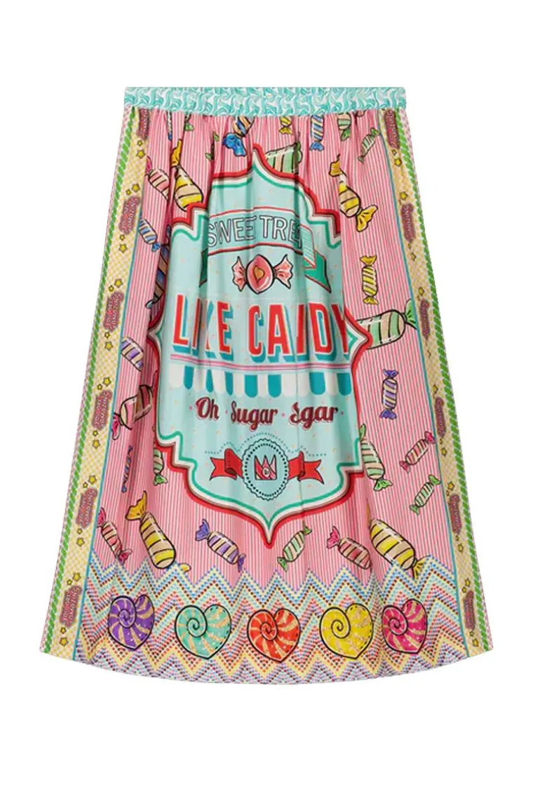 Me369 Vanessa Candy Skirt In Print
