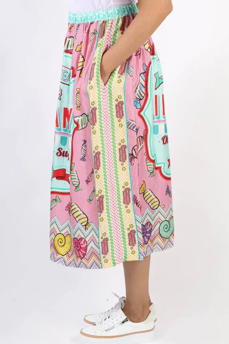Me369 Vanessa Candy Skirt In Print