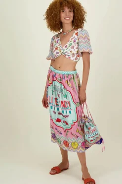 Me369 Vanessa Candy Skirt In Print