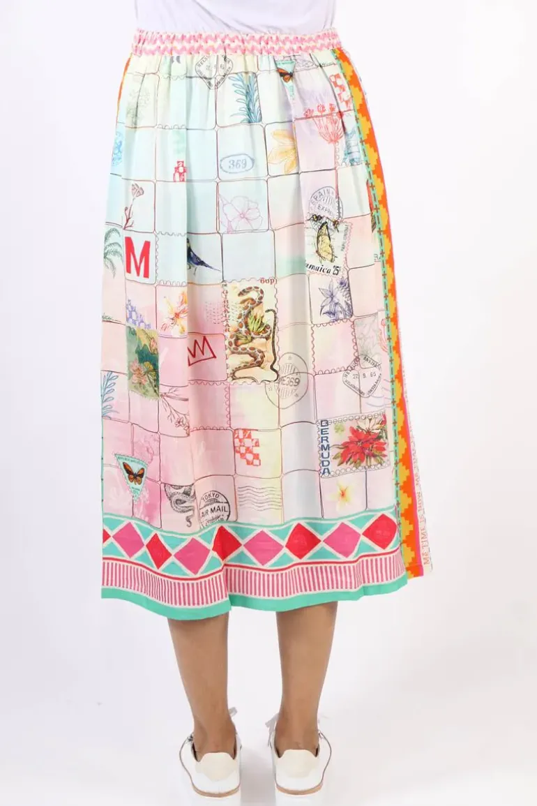 Me369 Vanessa Heritage Skirt In Print