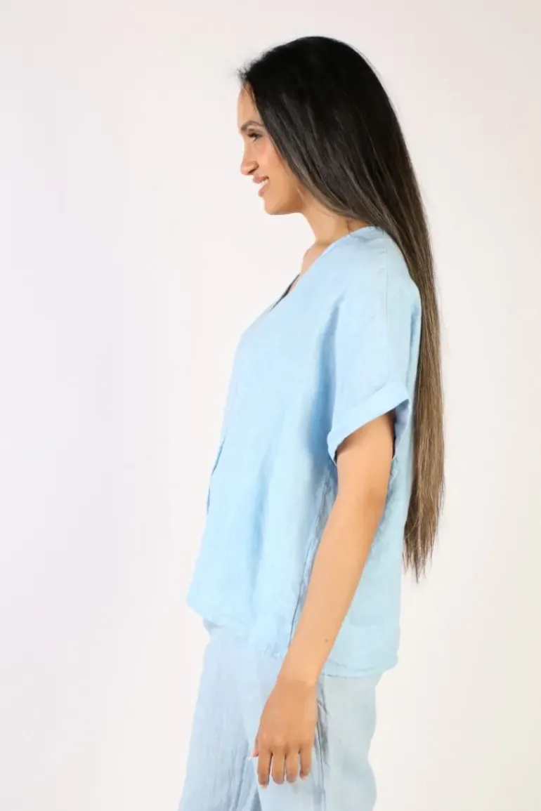 Milson Elle Top In Chambray