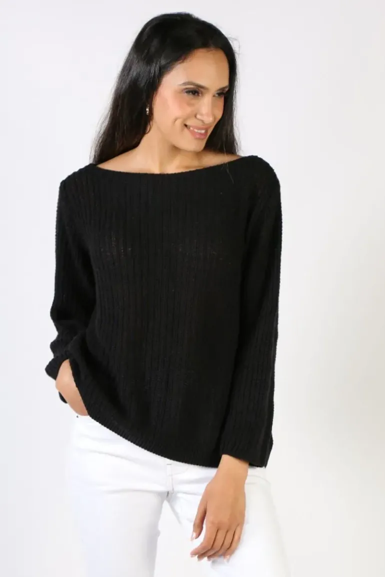 Milson Piper Jumper In Black