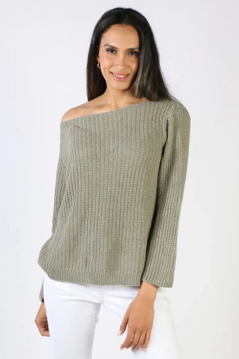 Milson Piper Jumper In Olive