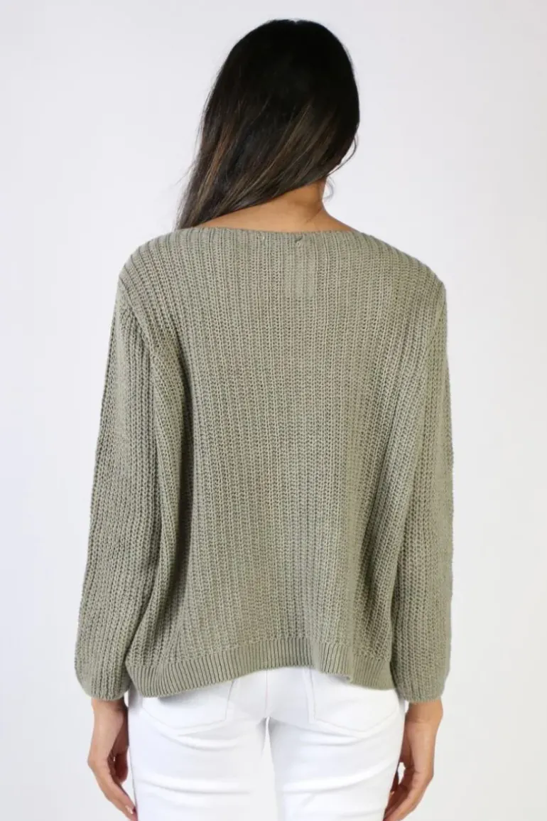 Milson Piper Jumper In Olive