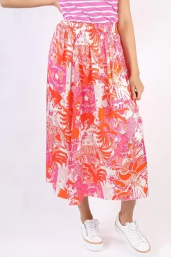 Miss Goodlife Self Love Skirt In Orange