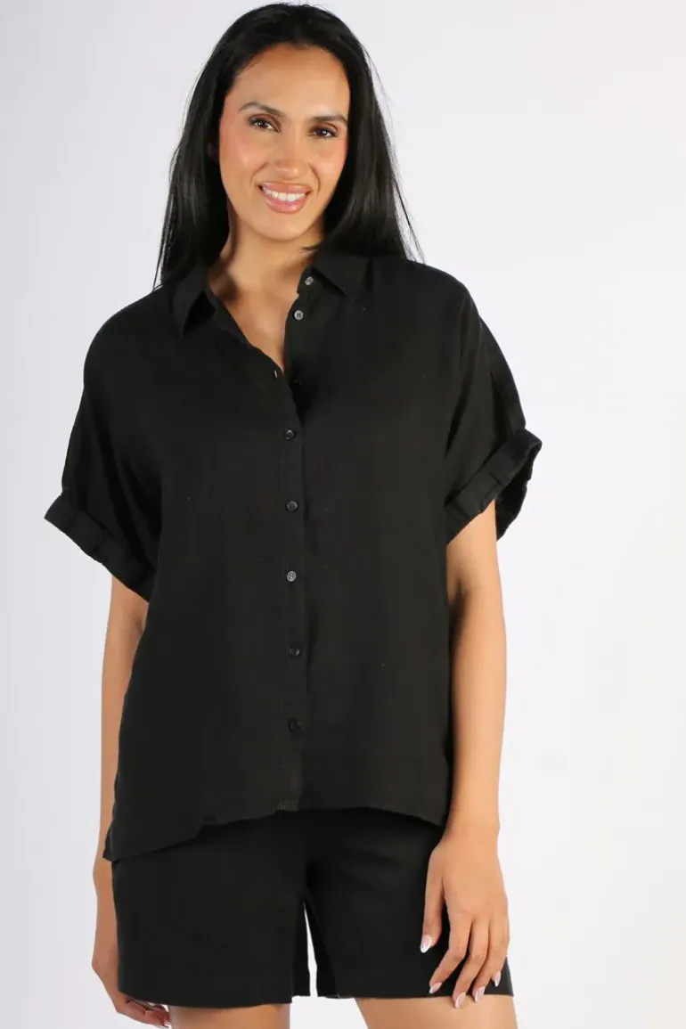 Mos Mosh Aven Shirt In Black