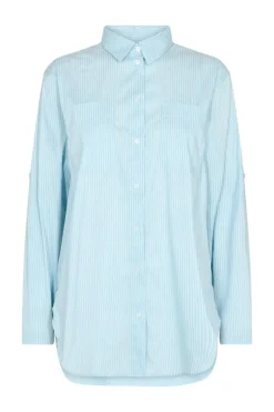 Mos Mosh Clear Skies Overshirt In Stripe