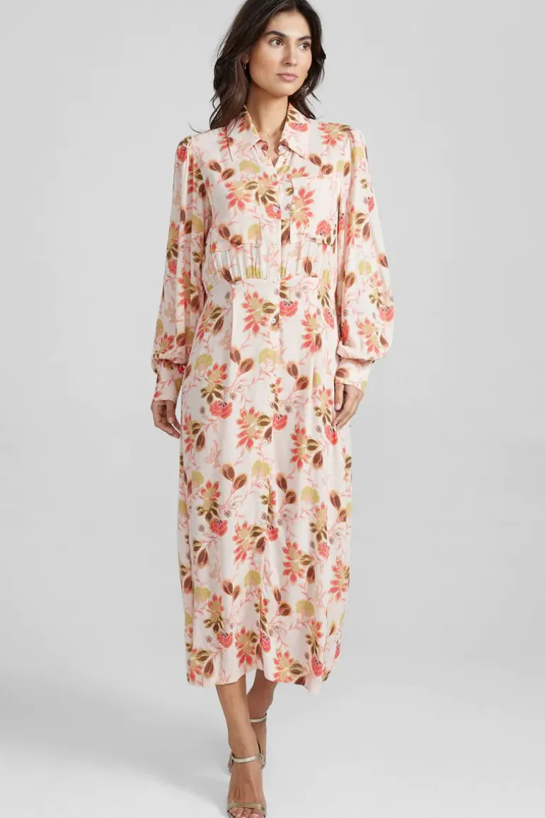 Mos Mosh Emerson Silver Floral Dress In Print