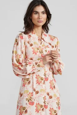 Mos Mosh Emerson Silver Floral Dress In Print
