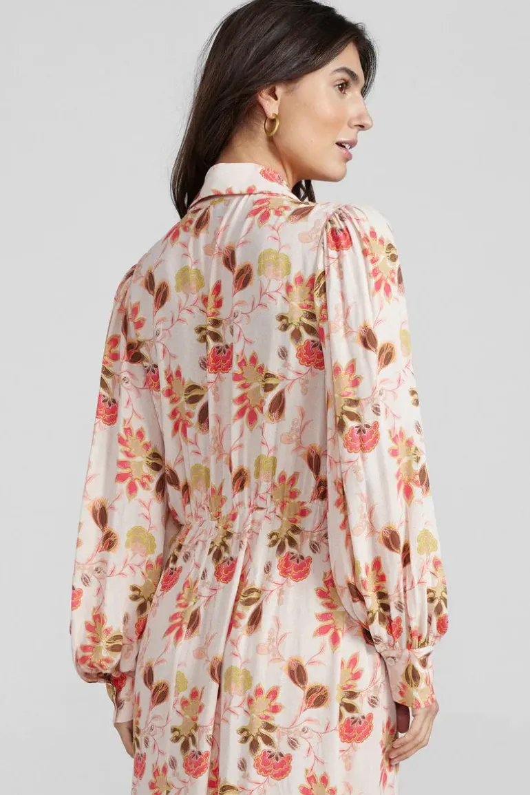 Mos Mosh Emerson Silver Floral Dress In Print