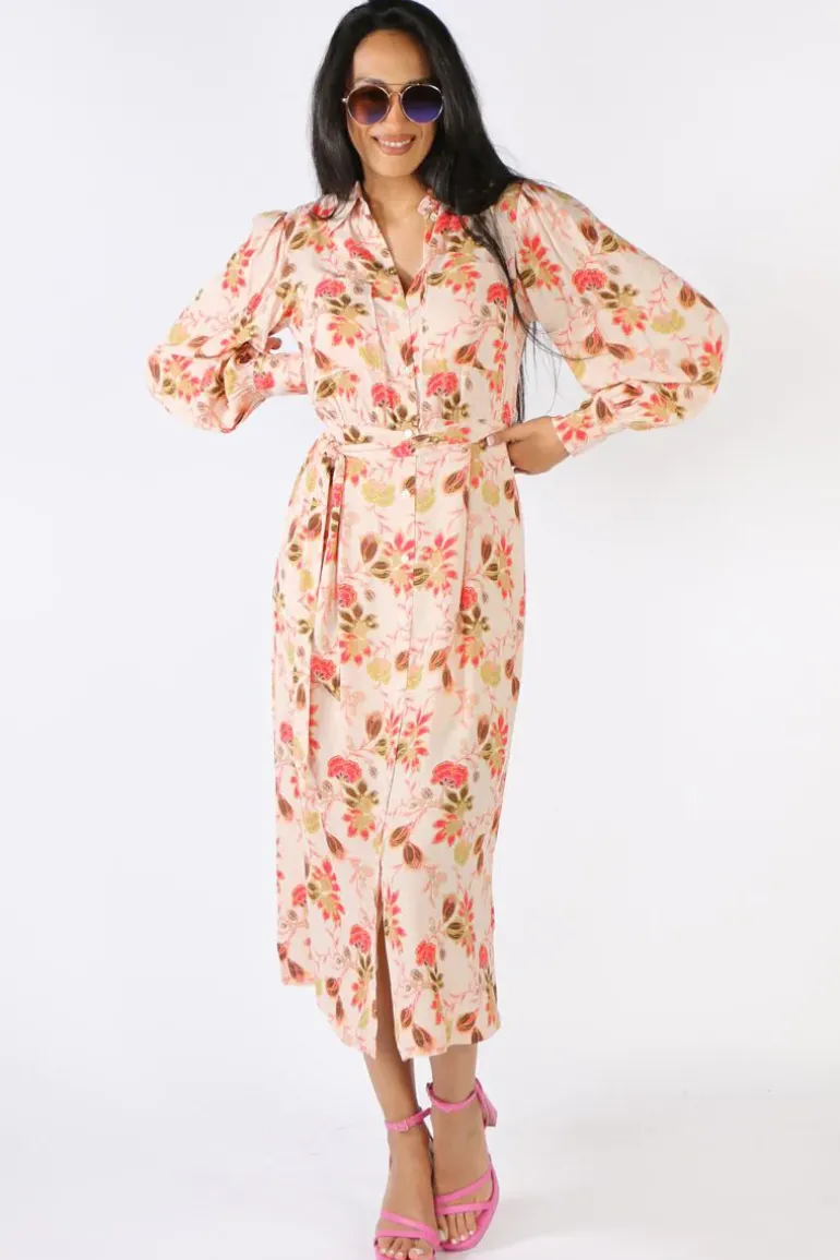 Mos Mosh Emerson Silver Floral Dress In Print