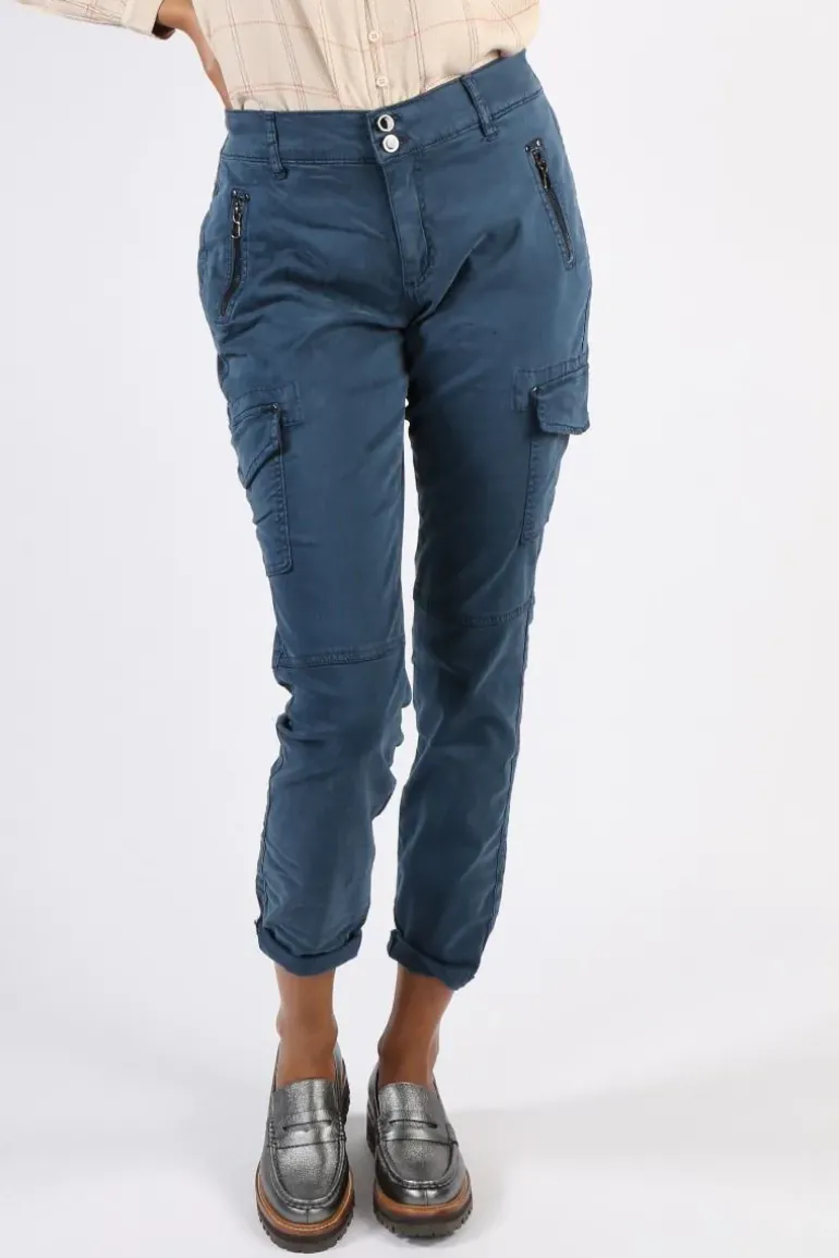 Mos Mosh Gilles Cargo Pant In Blue