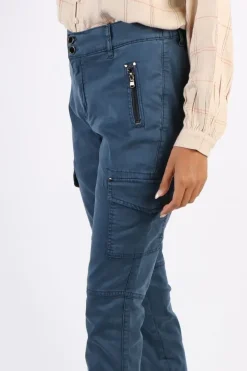 Mos Mosh Gilles Cargo Pant In Blue