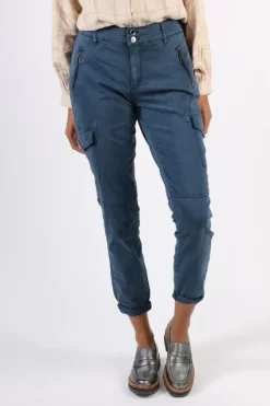Mos Mosh Gilles Cargo Pant In Blue