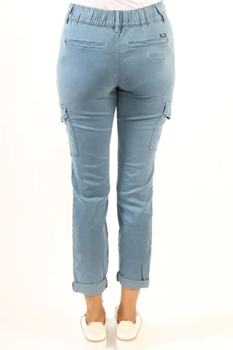 Mos Mosh Gilles Timaf Cargo Pant In Shadow Blue