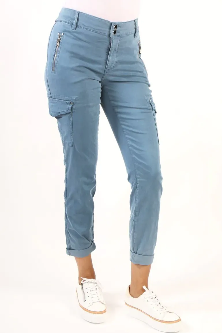 Mos Mosh Gilles Timaf Cargo Pant In Shadow Blue