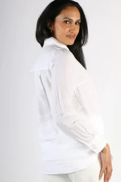 Mos Mosh Kali Linen Shirt In White