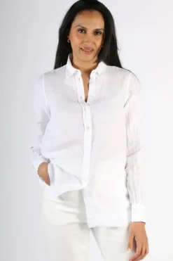 Mos Mosh Kali Linen Shirt In White