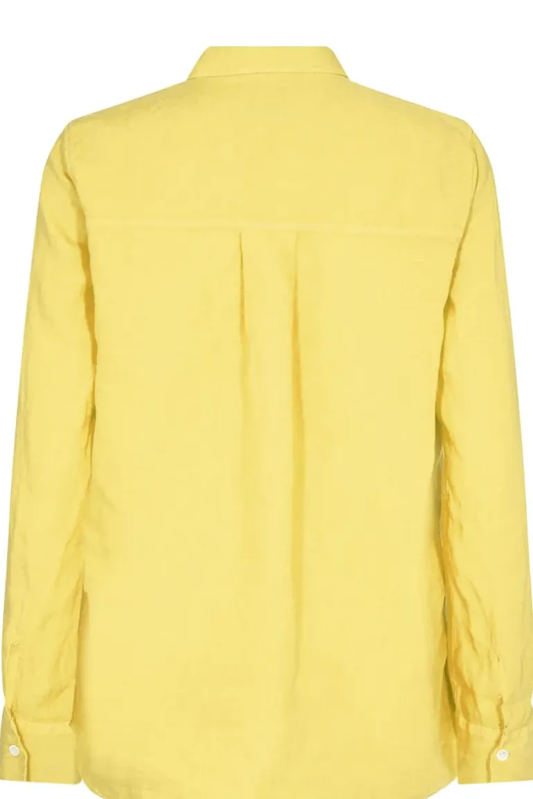 Mos Mosh Kali Linen Shirt In Chartreuse