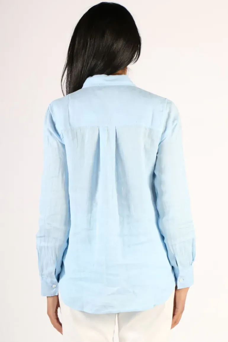 Mos Mosh Kali Linen Shirt In Sky