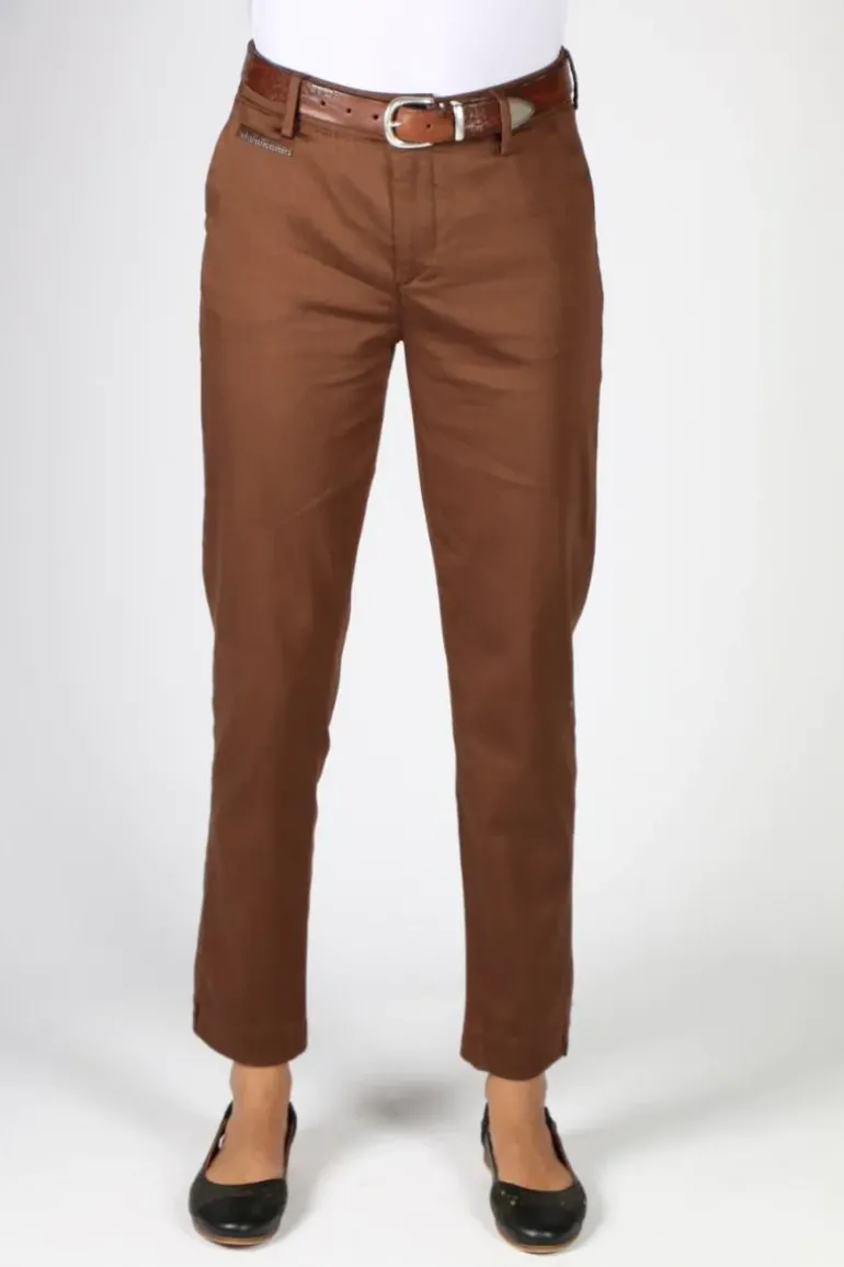 Mos Mosh Remi Chino Pants In Chocolate