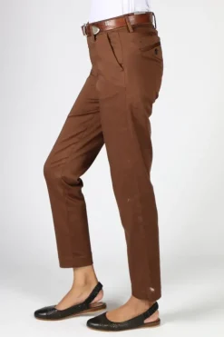 Mos Mosh Remi Chino Pants In Chocolate