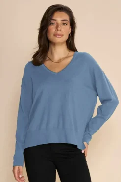 Mos Mosh Tani Wyn Jumper In Blue