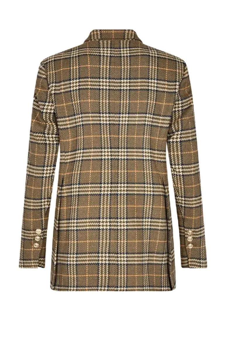 Mos Mosh Wanda Soft Twill Blazer In Check