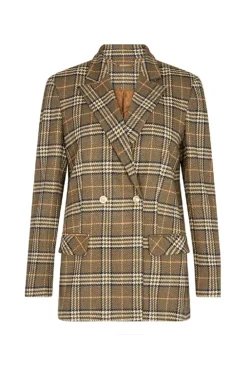 Mos Mosh Wanda Soft Twill Blazer In Check