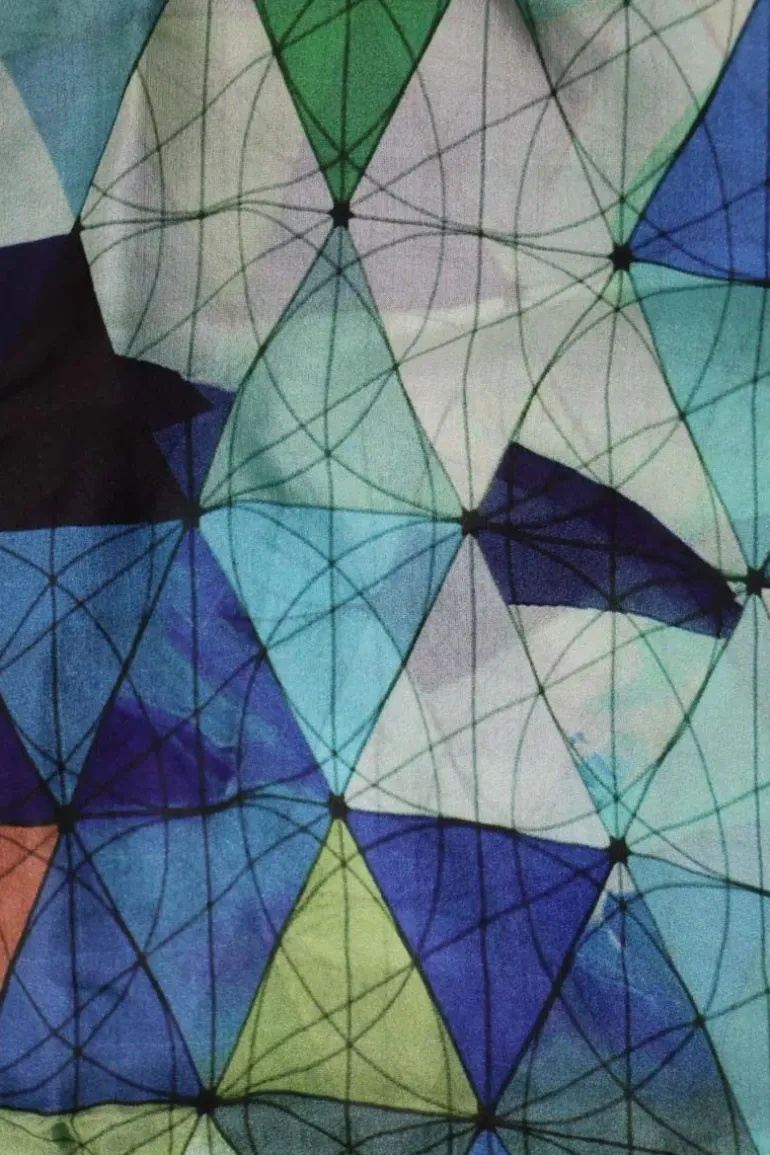 Namaskar Stained Glass Scarf In Multi