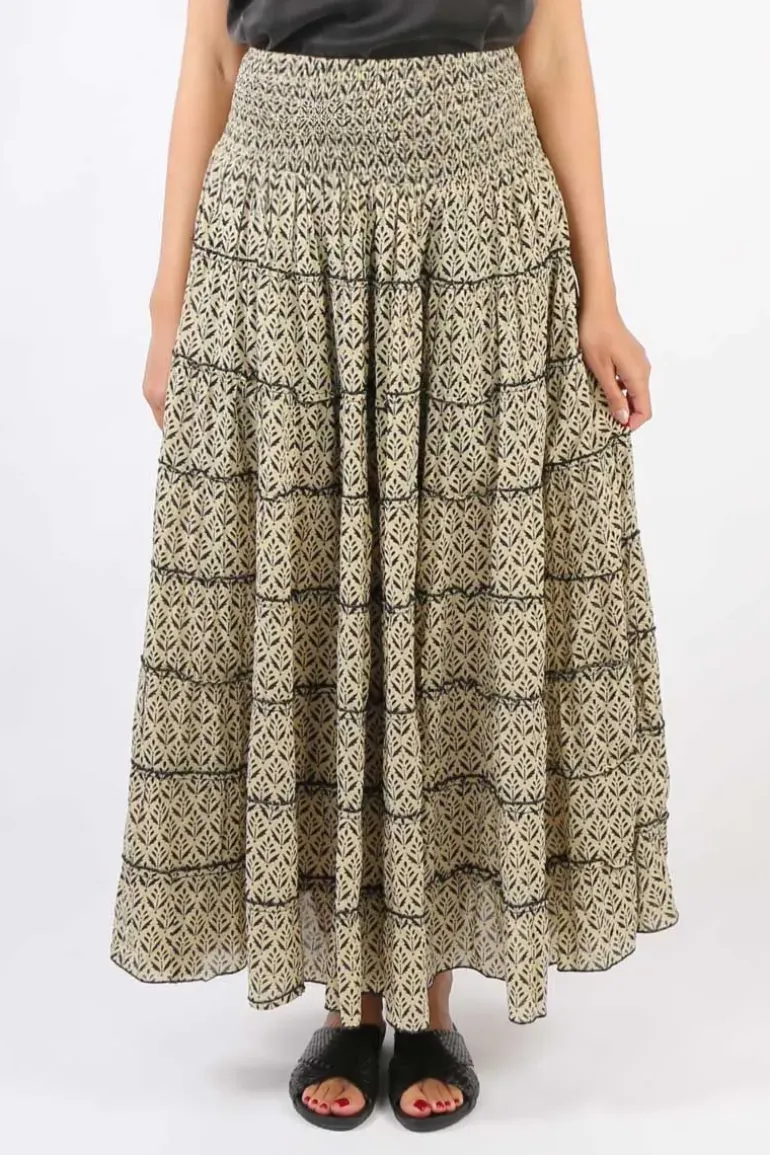 Namaskar Tiered Skirt In Print