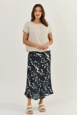 Naturals Cap Sleeve Top In Sand