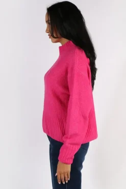 Naturals Cotton Oversize Jumper In Rhubarb