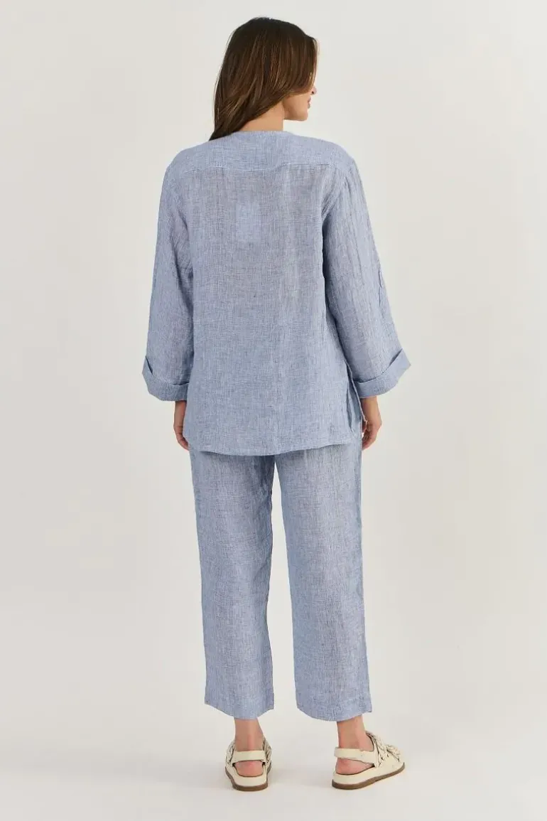 Naturals Cuff Shirt In Blue