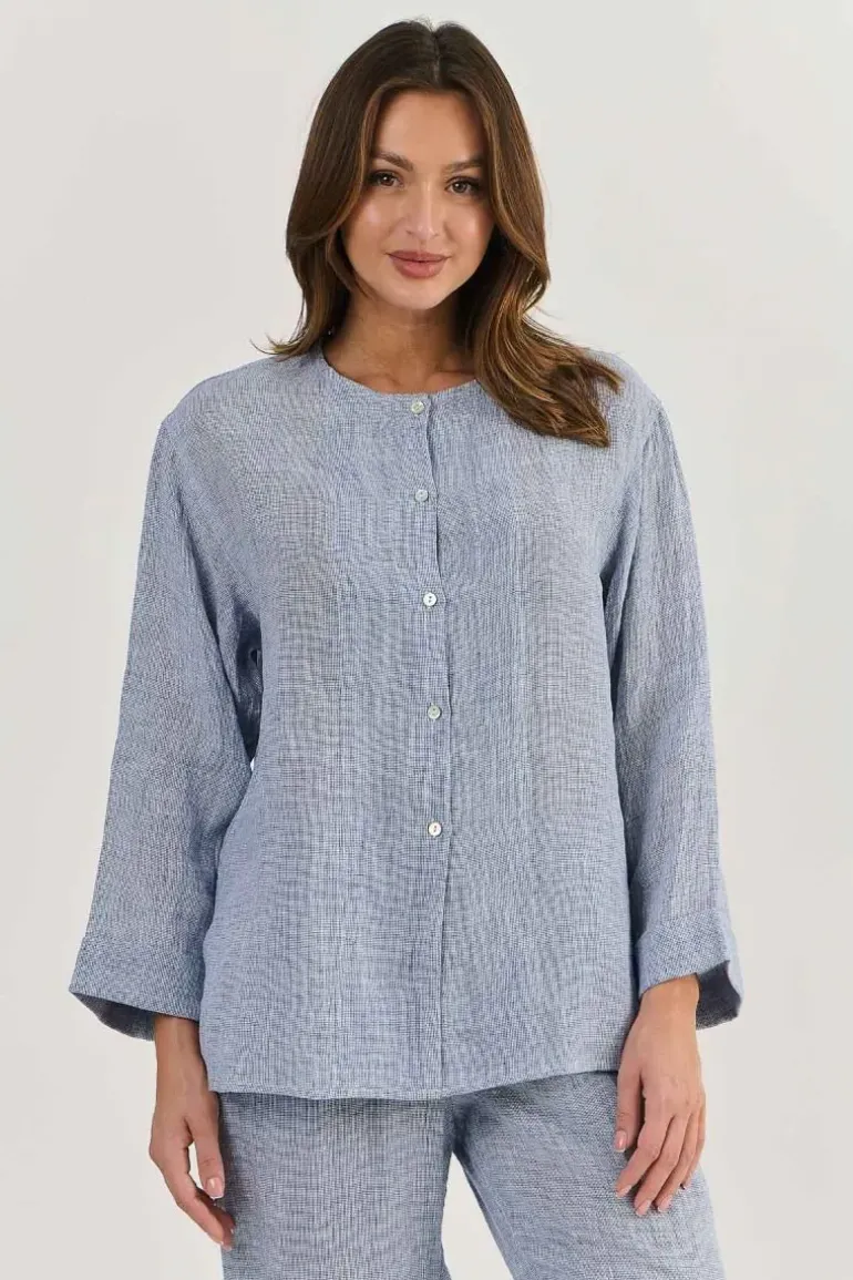 Naturals Cuff Shirt In Blue