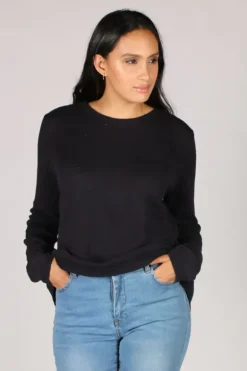 Naturals Pocket Jumper In Navy