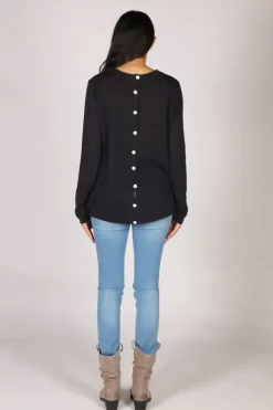 Naturals Pocket Jumper In Navy