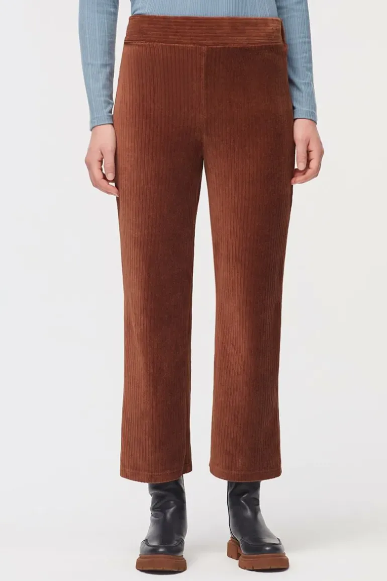 Nice Things Corduroy Stretch Pant In Brown