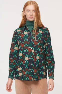 Nice Things Patch Shirt In Print
