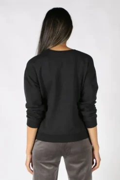 NYDJ Luxe Cotton Sweat In Black